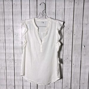 Old navy flutter sleeves texture top size small